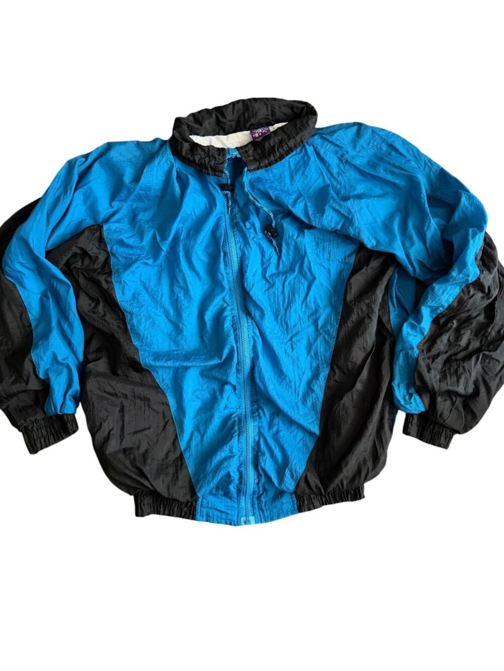 Vintage Pro Spirit Blue & Black Windbreaker Jacket Size M